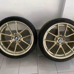 19″ M3/M4 F80/F82 FROZEN GOLD WHEELS AND TIRES