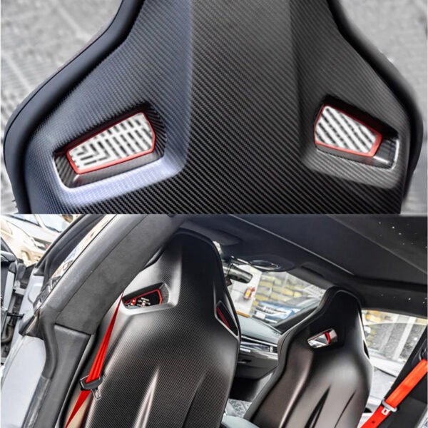 Audi RS Carbon Bucket Seats | OEM Frame, Dry Carbon Fiber Shell | RS3, RS4, RS5, RS6, RS7 - Carbon Bucket Seats